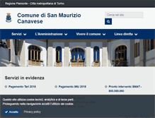Tablet Screenshot of comune.sanmauriziocanavese.to.it
